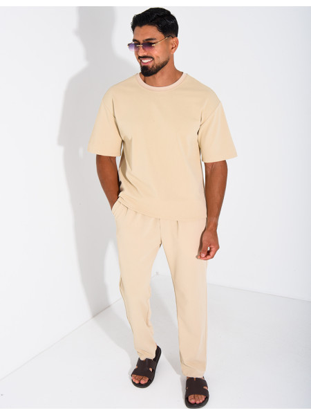 Ensemble texturé pantalon et t-shirt
