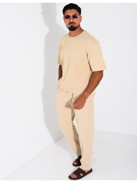 Ensemble texturé pantalon et t-shirt