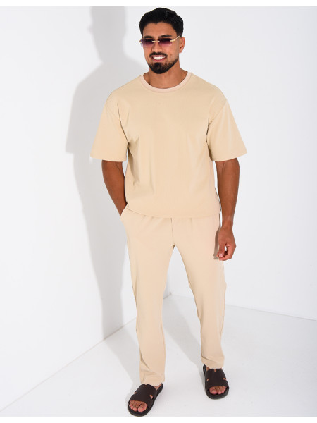 Ensemble texturé pantalon et t-shirt