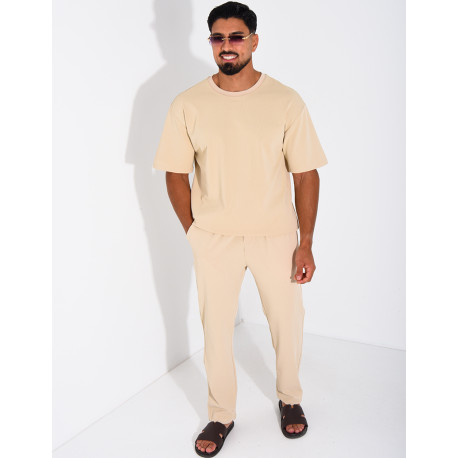 Ensemble texturé pantalon et t-shirt