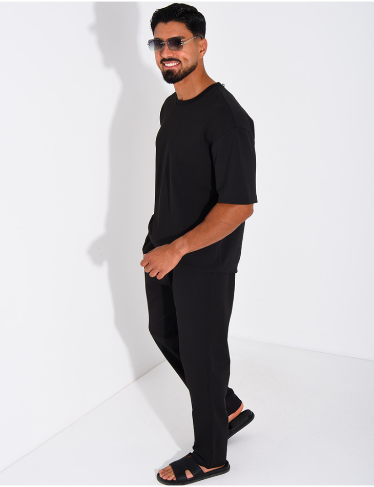 Ensemble texturé pantalon et t-shirt