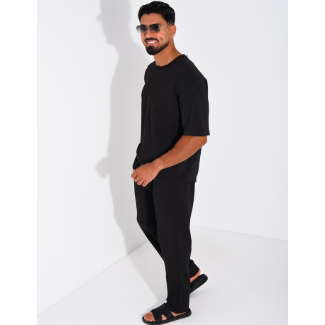 Ensemble texturé pantalon et t-shirt