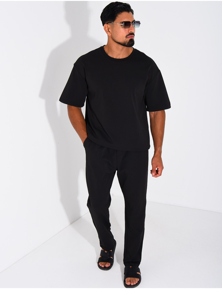 Ensemble texturé pantalon et t-shirt