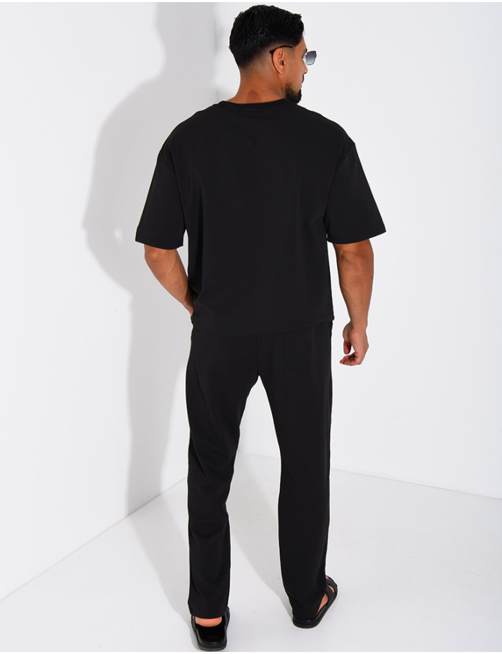 Ensemble texturé pantalon et t-shirt