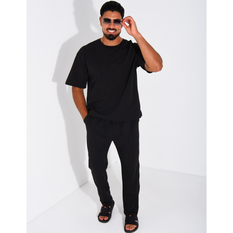 Ensemble texturé pantalon et t-shirt