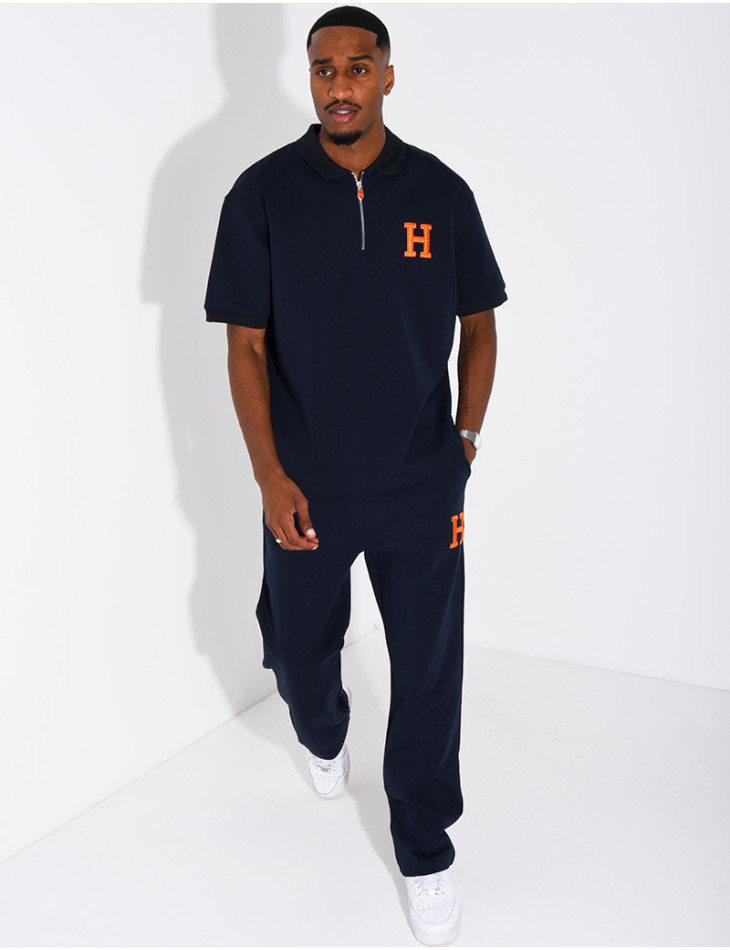 Set aus Hose und Polohemd mit dem Buchstaben H