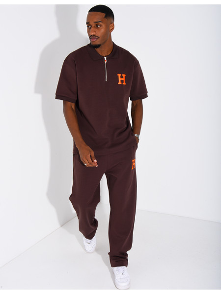 Set aus Hose und Polohemd mit dem Buchstaben H