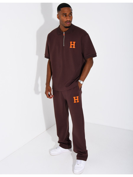 Set aus Hose und Polohemd mit dem Buchstaben H