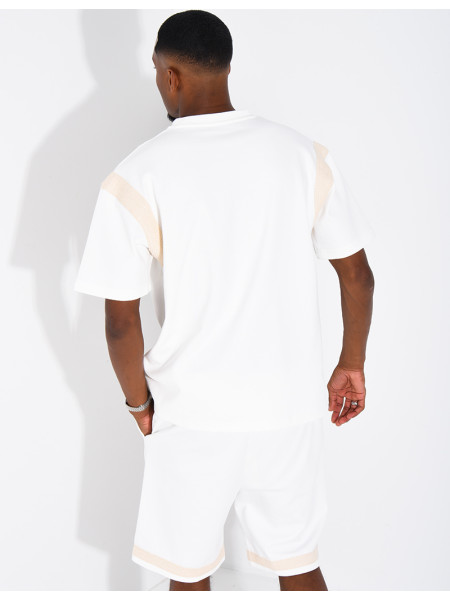 Set aus Shorts und T-Shirt mit gesticktem Logo