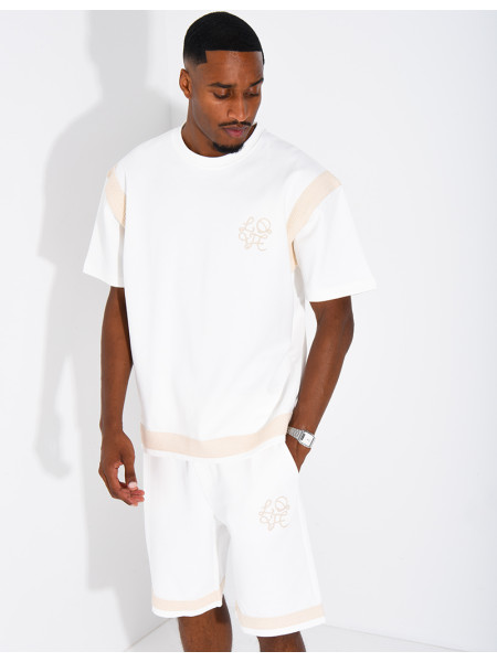 Set aus Shorts und T-Shirt mit gesticktem Logo
