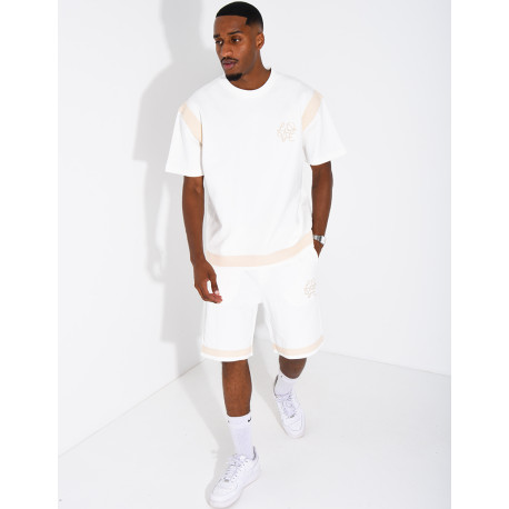 Set aus Shorts und T-Shirt mit gesticktem Logo