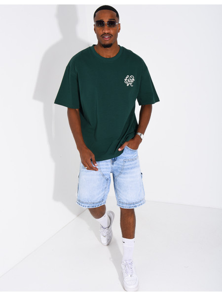 T-shirt logo brodé