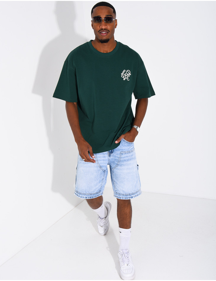 T-shirt logo brodé