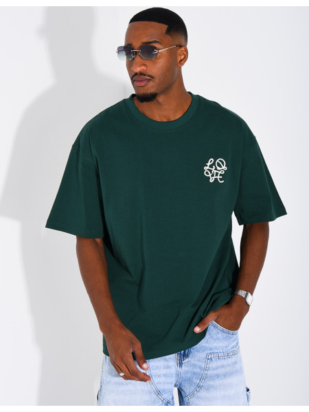 T-shirt logo brodé