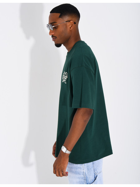 T-shirt logo brodé