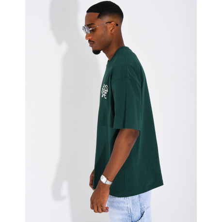 T-shirt logo brodé