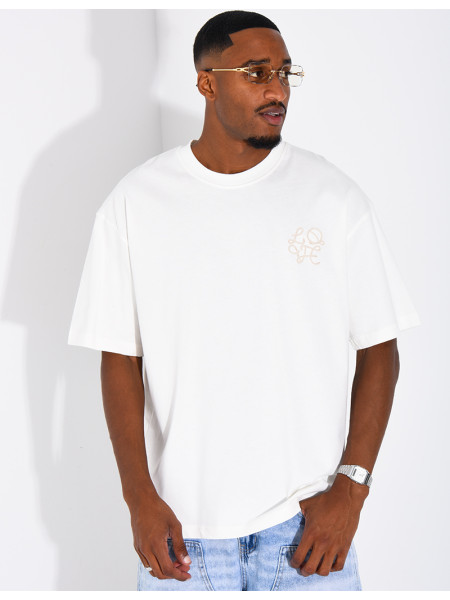 T-shirt logo brodé
