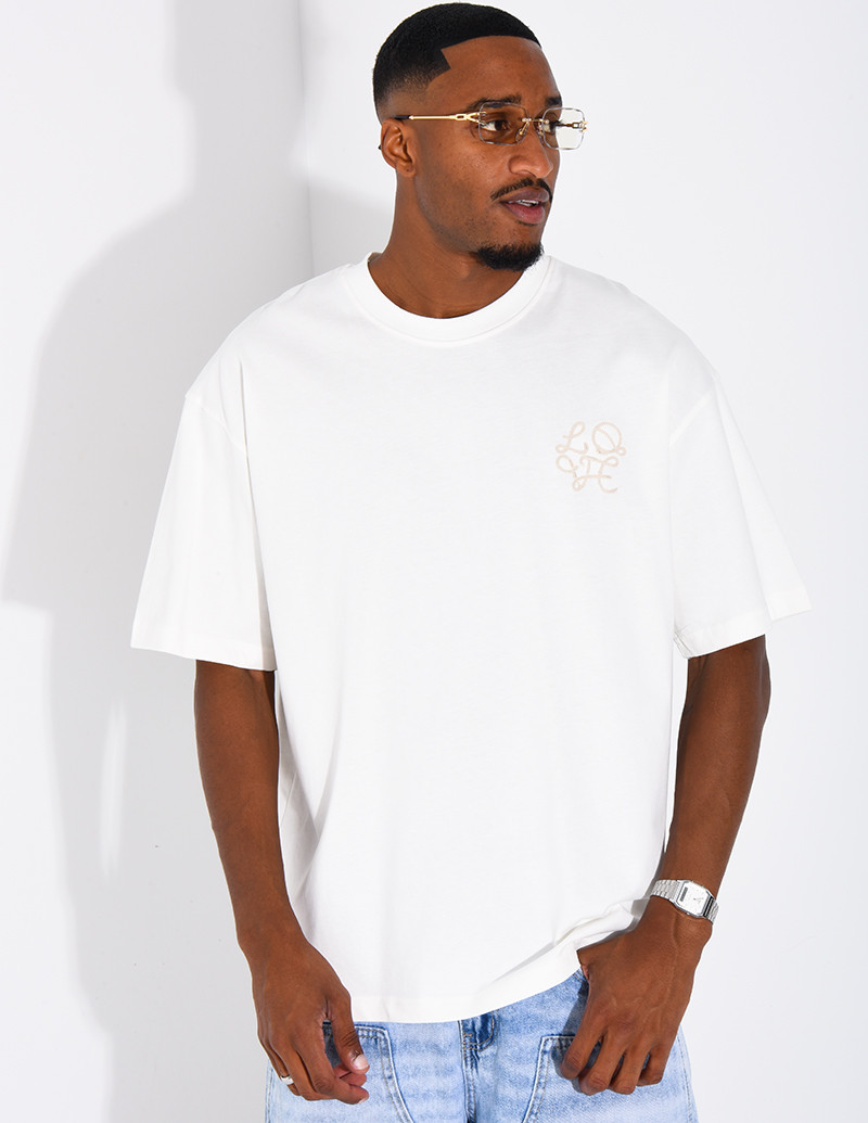T-shirt logo brodé