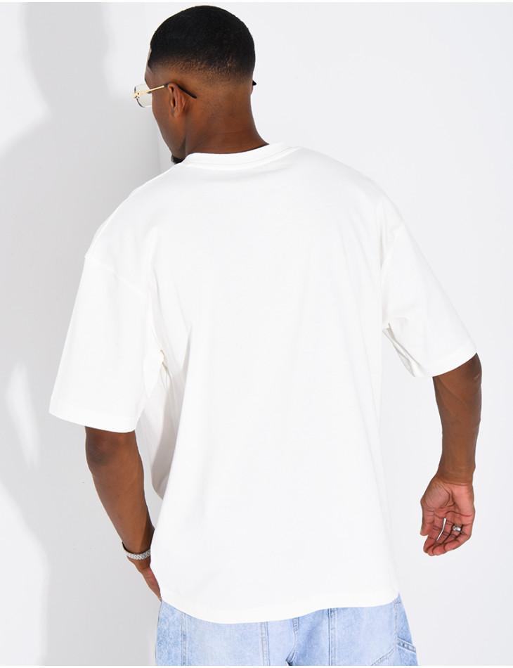 T-shirt logo brodé