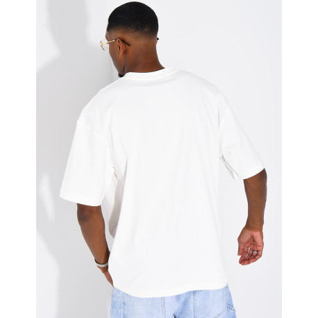 T-shirt logo brodé