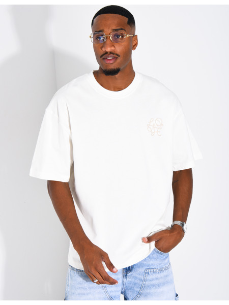 T-shirt logo brodé