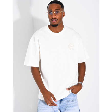 T-shirt logo brodé