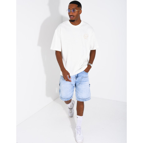 T-shirt logo brodé
