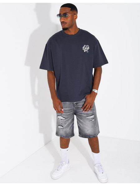 T-shirt logo brodé