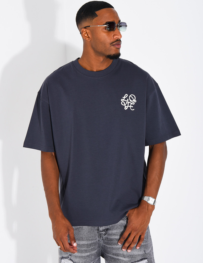 T-shirt logo brodé