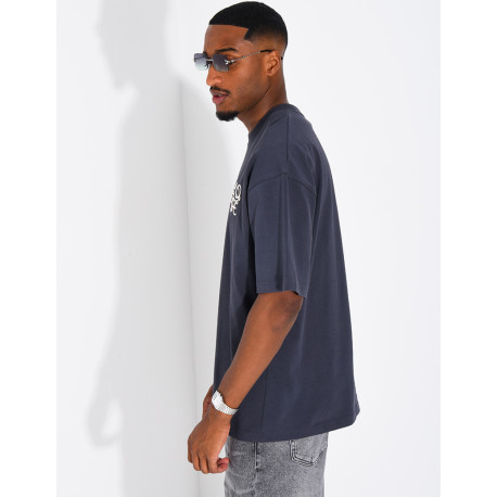 T-shirt logo brodé