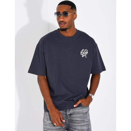 T-shirt logo brodé