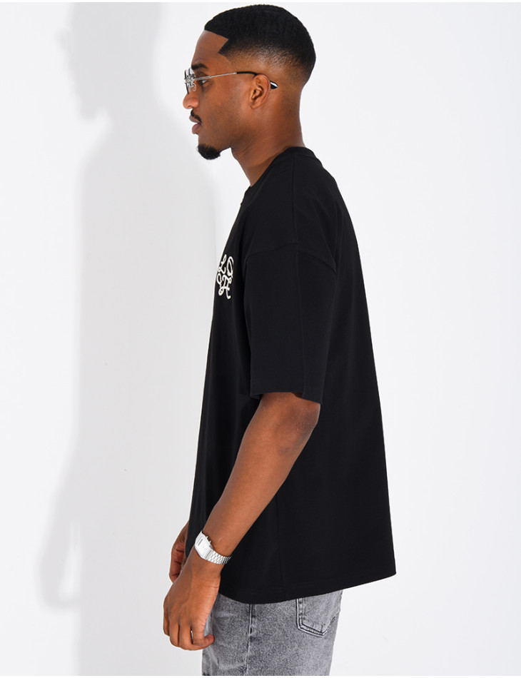 T-shirt logo brodé
