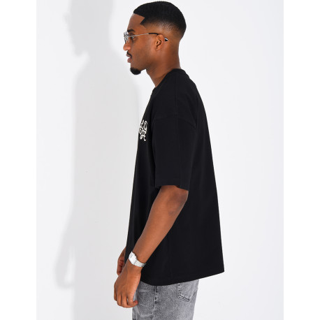 T-shirt logo brodé