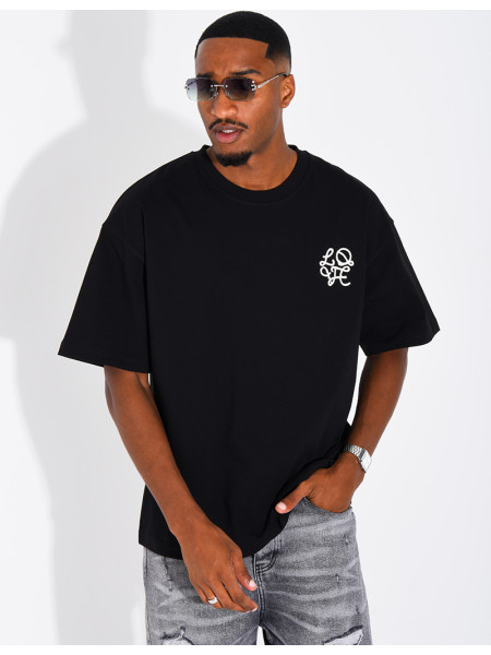 T-shirt logo brodé