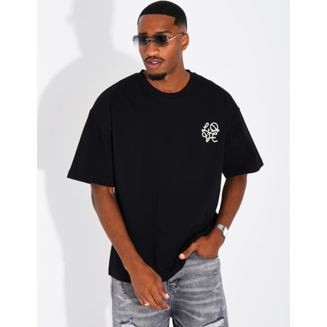 T-shirt logo brodé