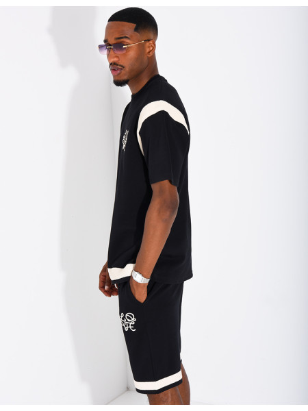Set aus Shorts und T-Shirt mit gesticktem Logo