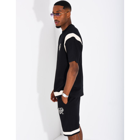 Set aus Shorts und T-Shirt mit gesticktem Logo