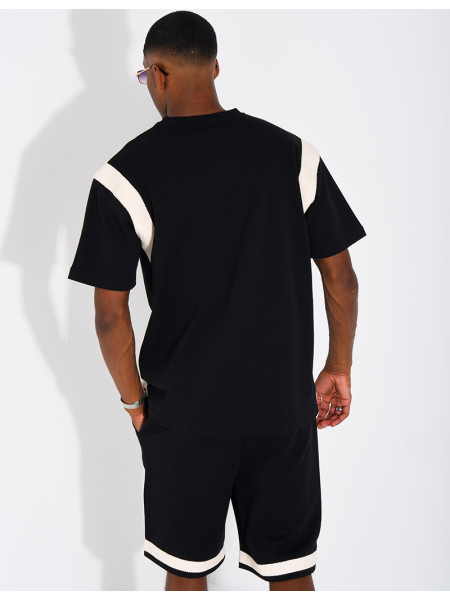 Set aus Shorts und T-Shirt mit gesticktem Logo