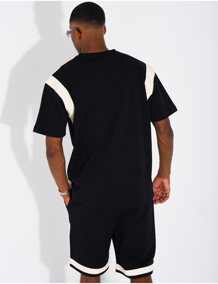 Set aus Shorts und T-Shirt mit gesticktem Logo