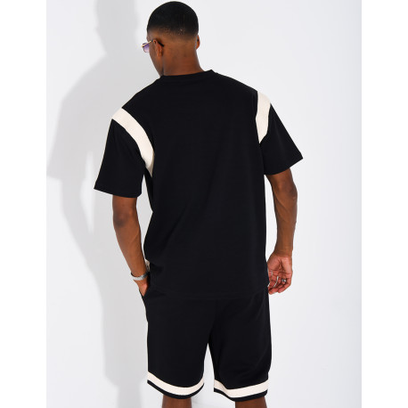 Set aus Shorts und T-Shirt mit gesticktem Logo