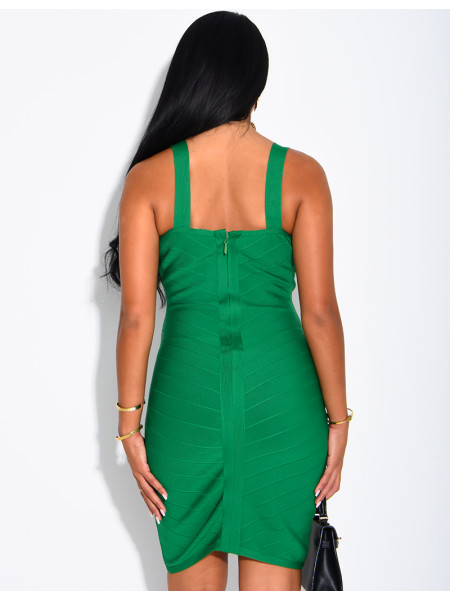 Kurzes Bandage-Kleid aus figurformendem Stoff