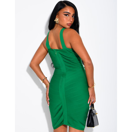 Kurzes Bandage-Kleid aus figurformendem Stoff