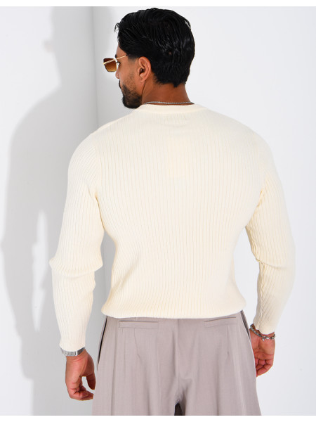 Pull homme à bouttons