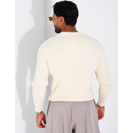 Pull homme à bouttons