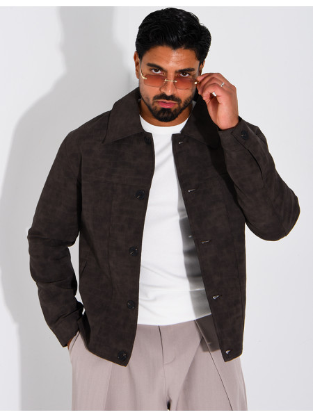 Veste légère en similicuire