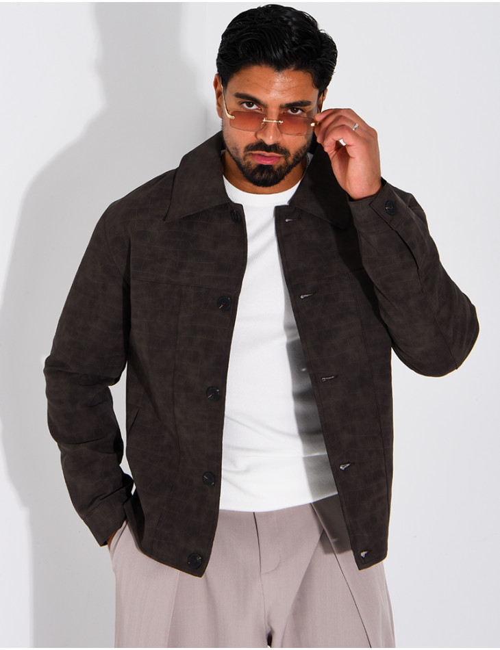 Veste légère en similicuire