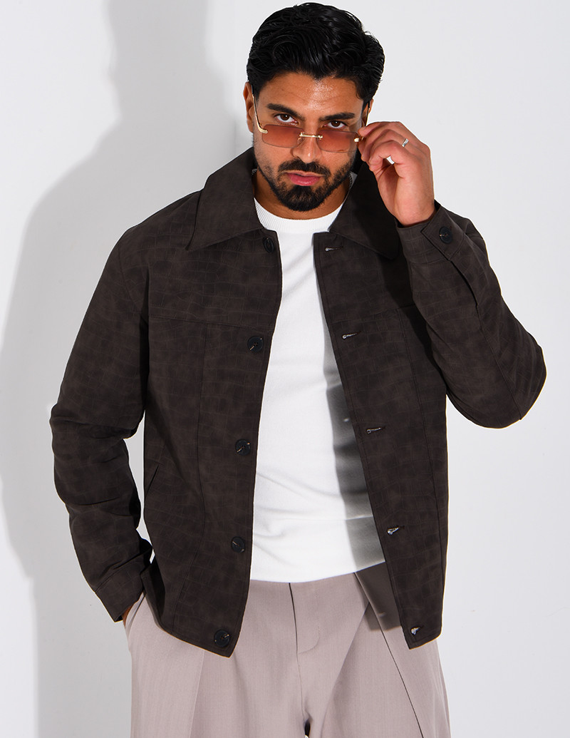 Veste légère en similicuire