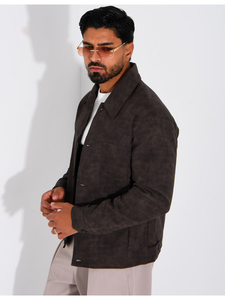 Veste légère en similicuire