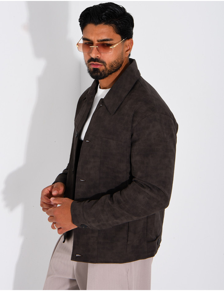 Veste légère en similicuire