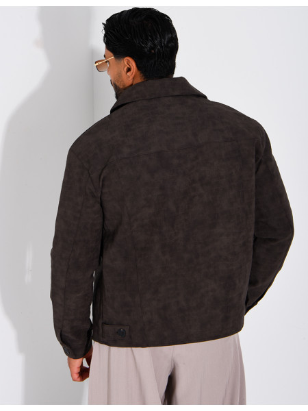 Veste légère en similicuire
